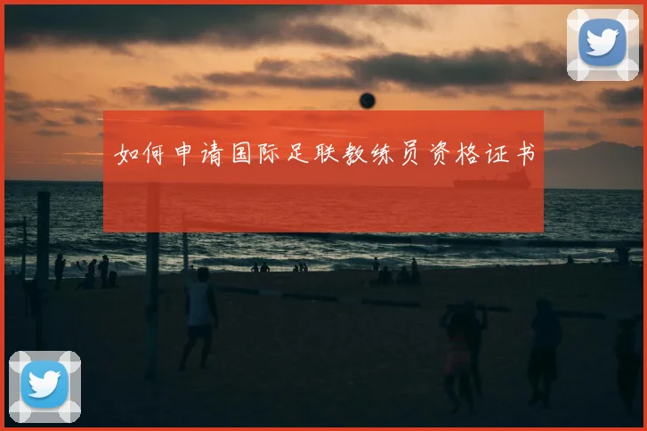 如何申请国际足联教练员资格证书